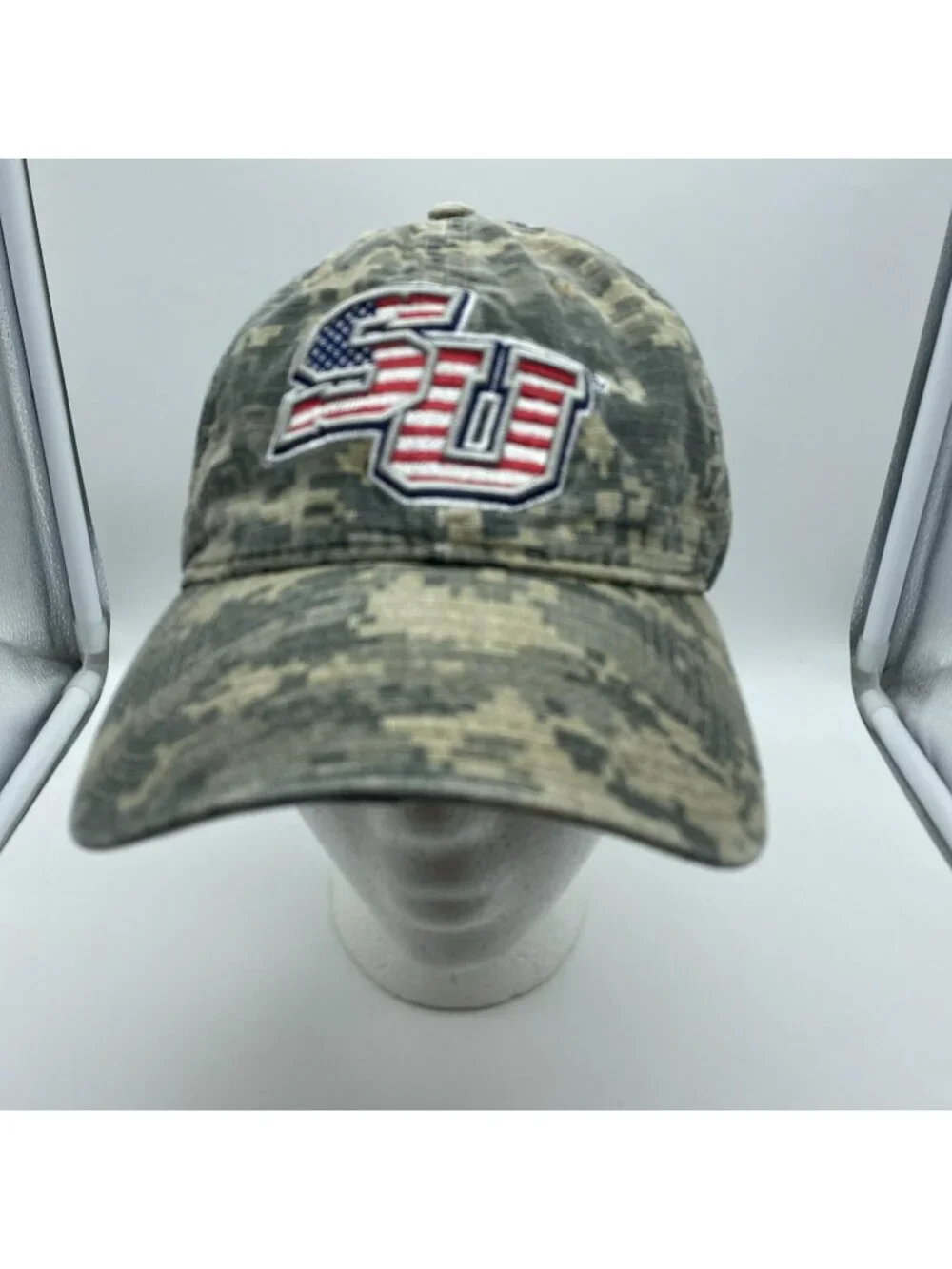 Shenandoah University Camo Strap-back Hat NCAA Men's Adjustable Cap